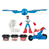 play-doh marvel moto cortadora del capitan america (hasbro - g05555l0)