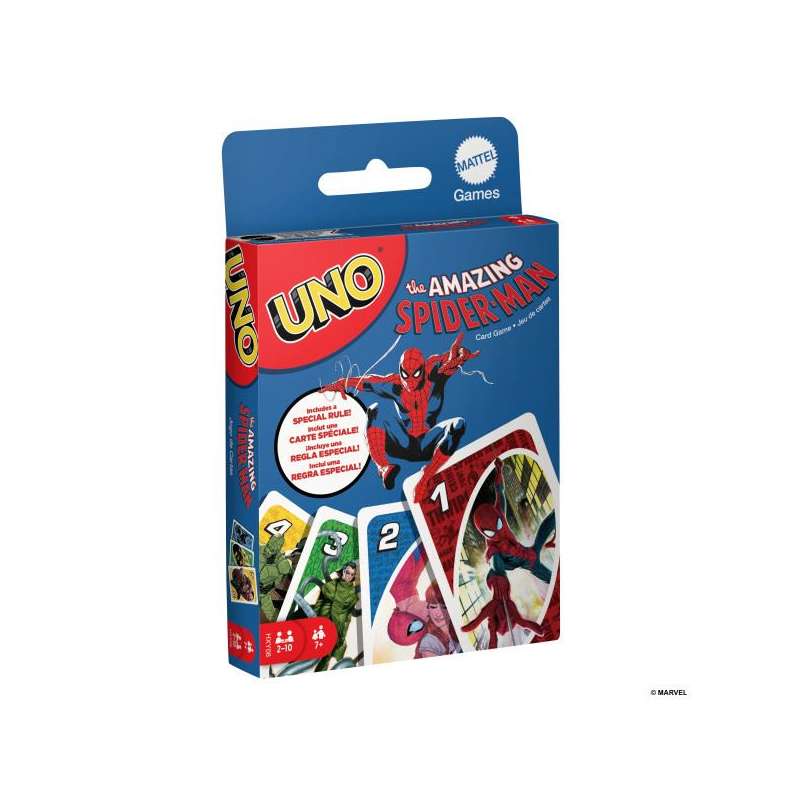 uno spiderman (mattel - hxy08)