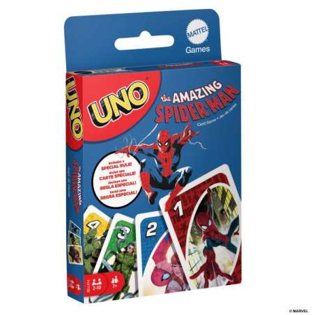uno spiderman (mattel - hxy08)