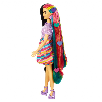 barbie totally hair extralargo corazón (mattel hcm90)