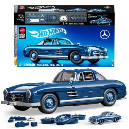 mega hot wheels premium mercedes 300sl (mattel - hww25)