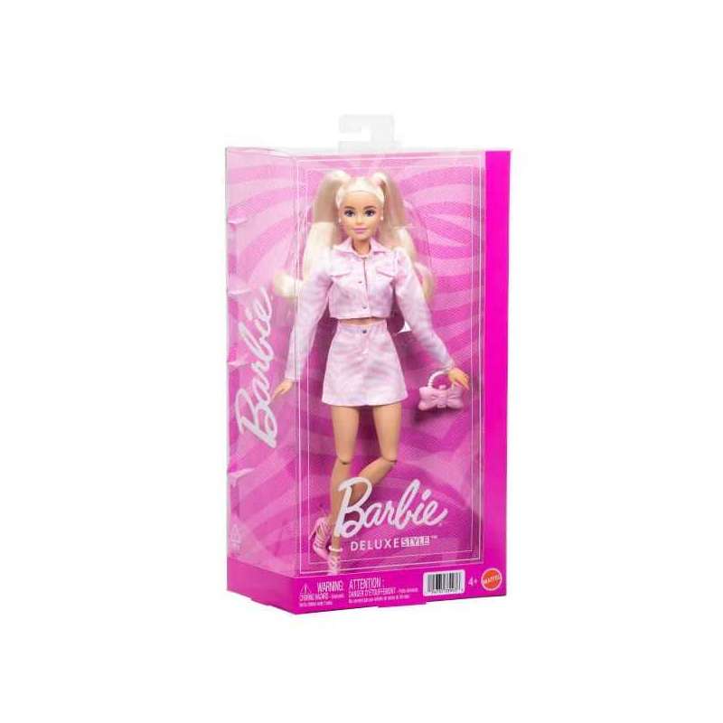 barbie deluxe muÑeca chaqueta vaquera rosa (mattel - jjn69) barbie deluxe muÑeca chaqueta vaquera rosa (mattel - jjn69)