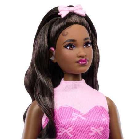 barbie deluxe muÑeca falda pantalon rosa brillante (mattel - jjn70)