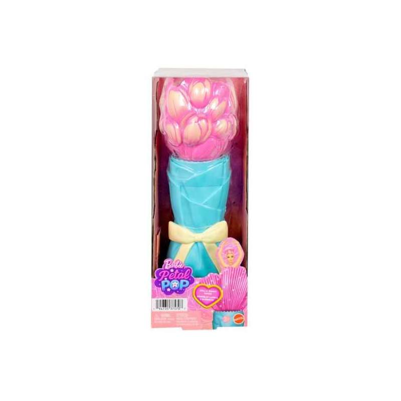 barbie petal pop muÑeca tulipan rosa (mattel - jmf57)