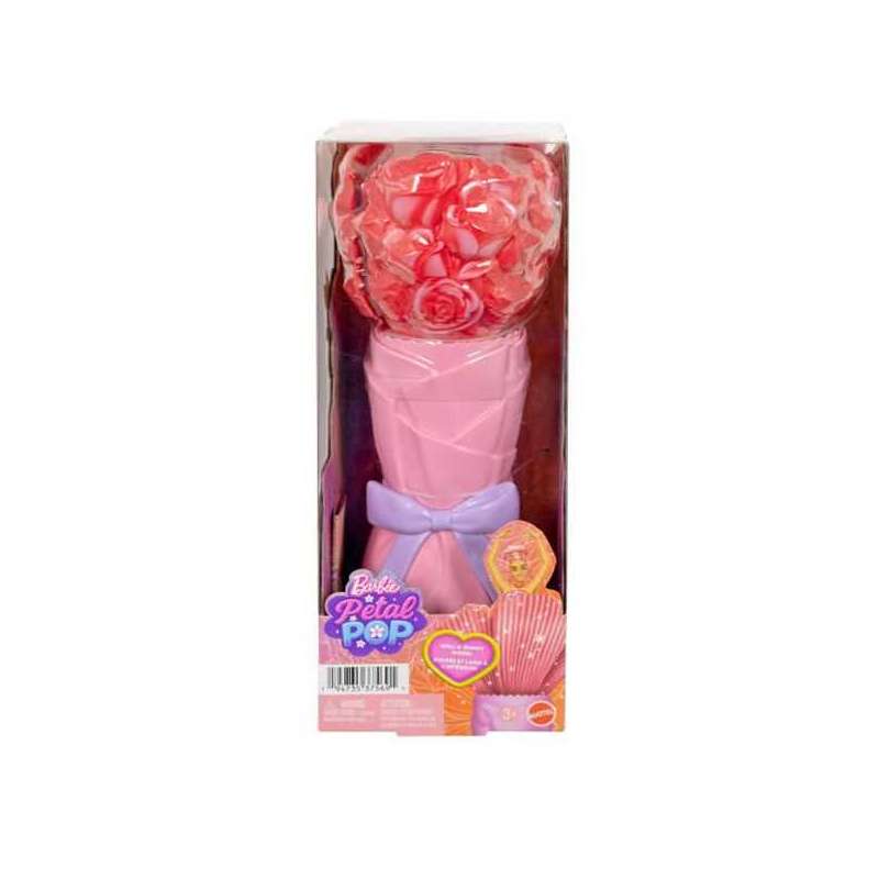 barbie petal pop muÑeca rosa roja (mattel - jmf59)