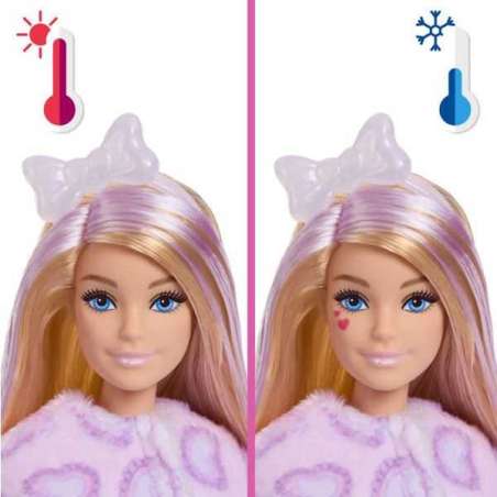 barbie cutie reveal lazos dulces gatito lila (mattel - jjp64)