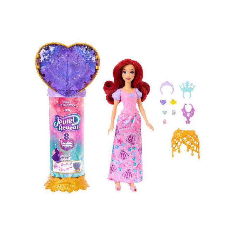 disney princess muÑeca ariel reveal (mattel - jhl49)