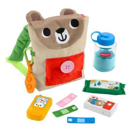 fisher-price bosque de la amistad mochila busy bea (mattel - jlb86)