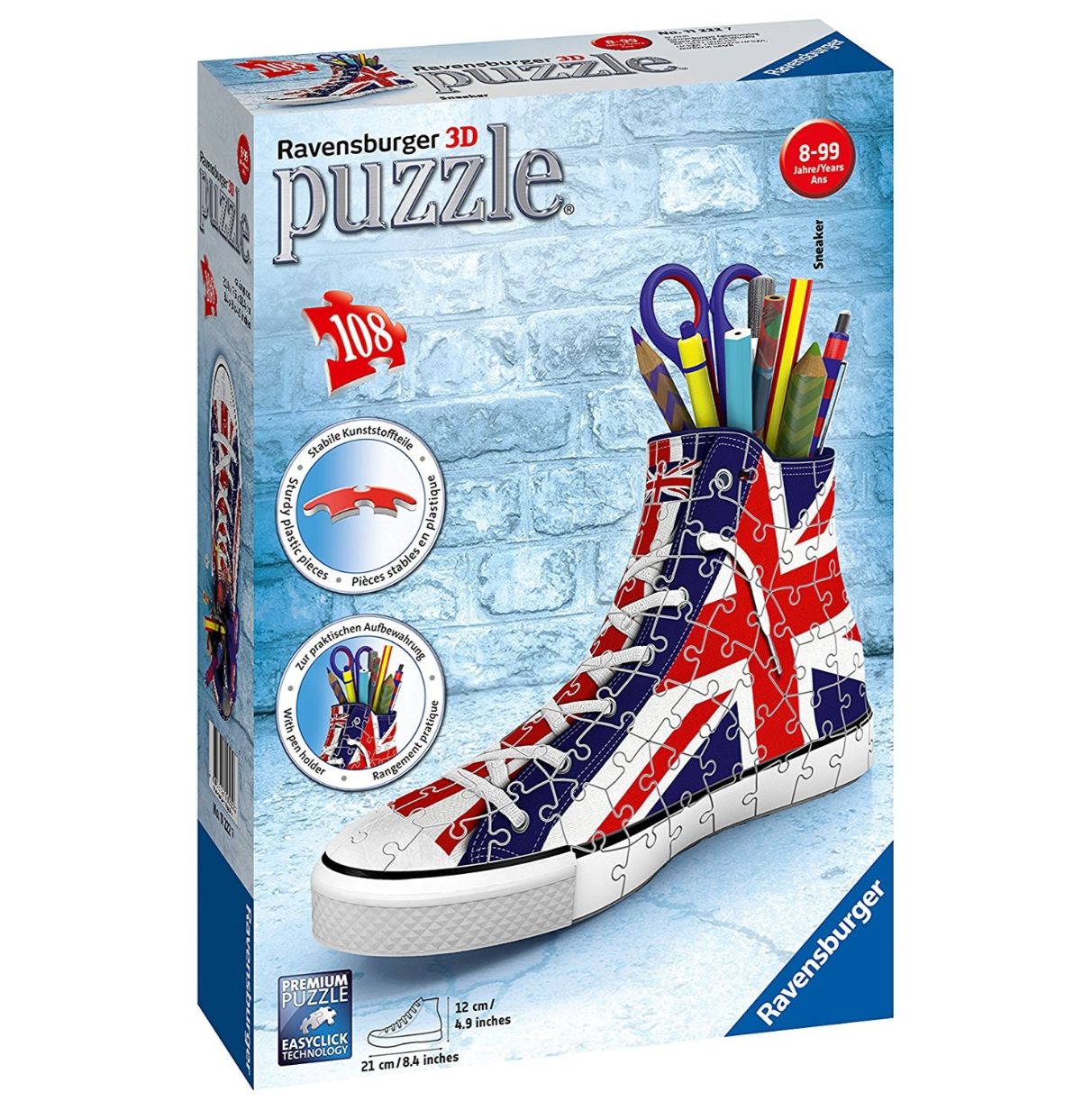 puzzle 3d sneaker union jack ( ravensburger - 11222 )