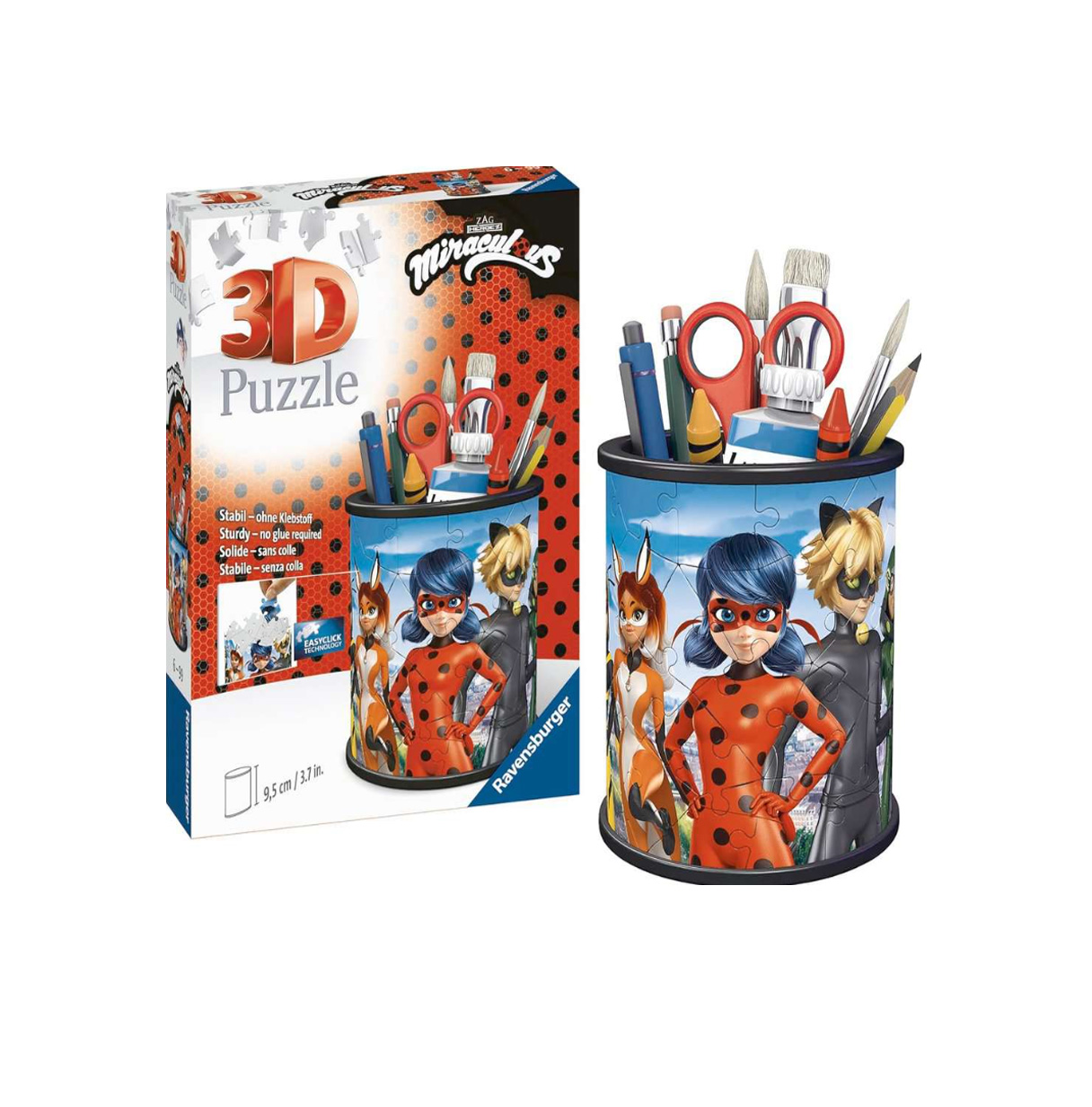puzzle 3d 54 portalapices ladybug ( ravensburger - 11278)
