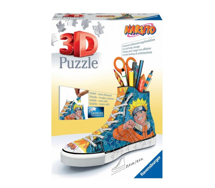 puzzle 3d 108 piezas sneaker naruto  ( ravensburger - 11543 )