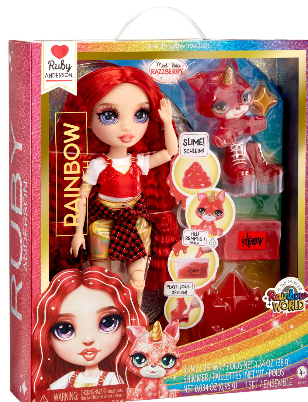 rainbow high rainbow world ruby  ( mga - 120179eu)