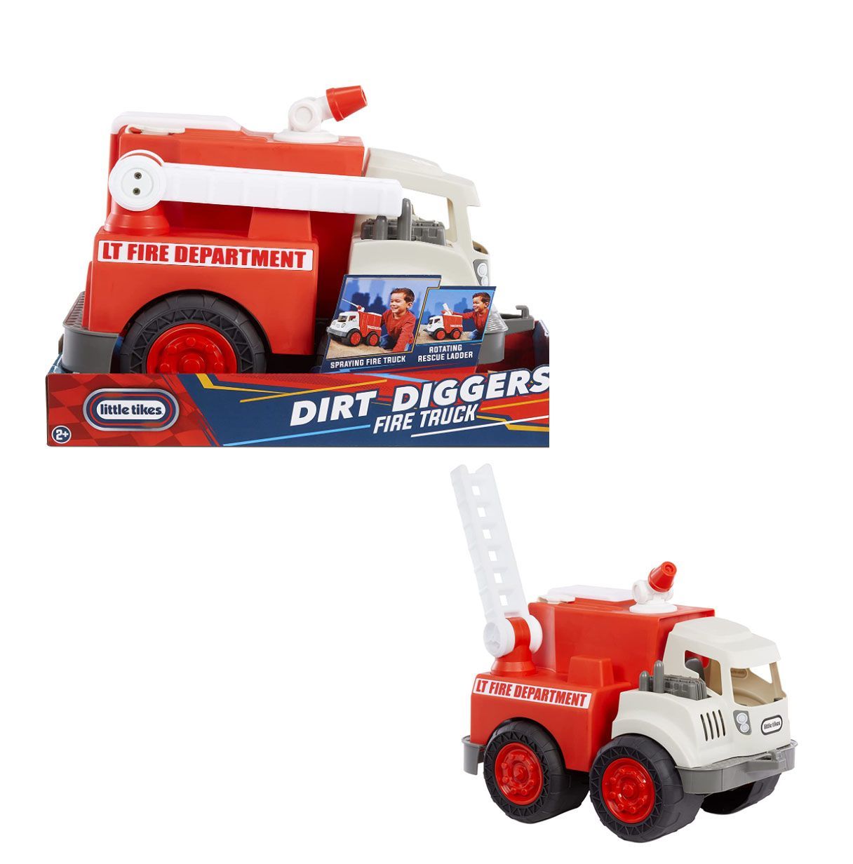 little tikes dirt diggers camion bombero ( mga - 655791euc)