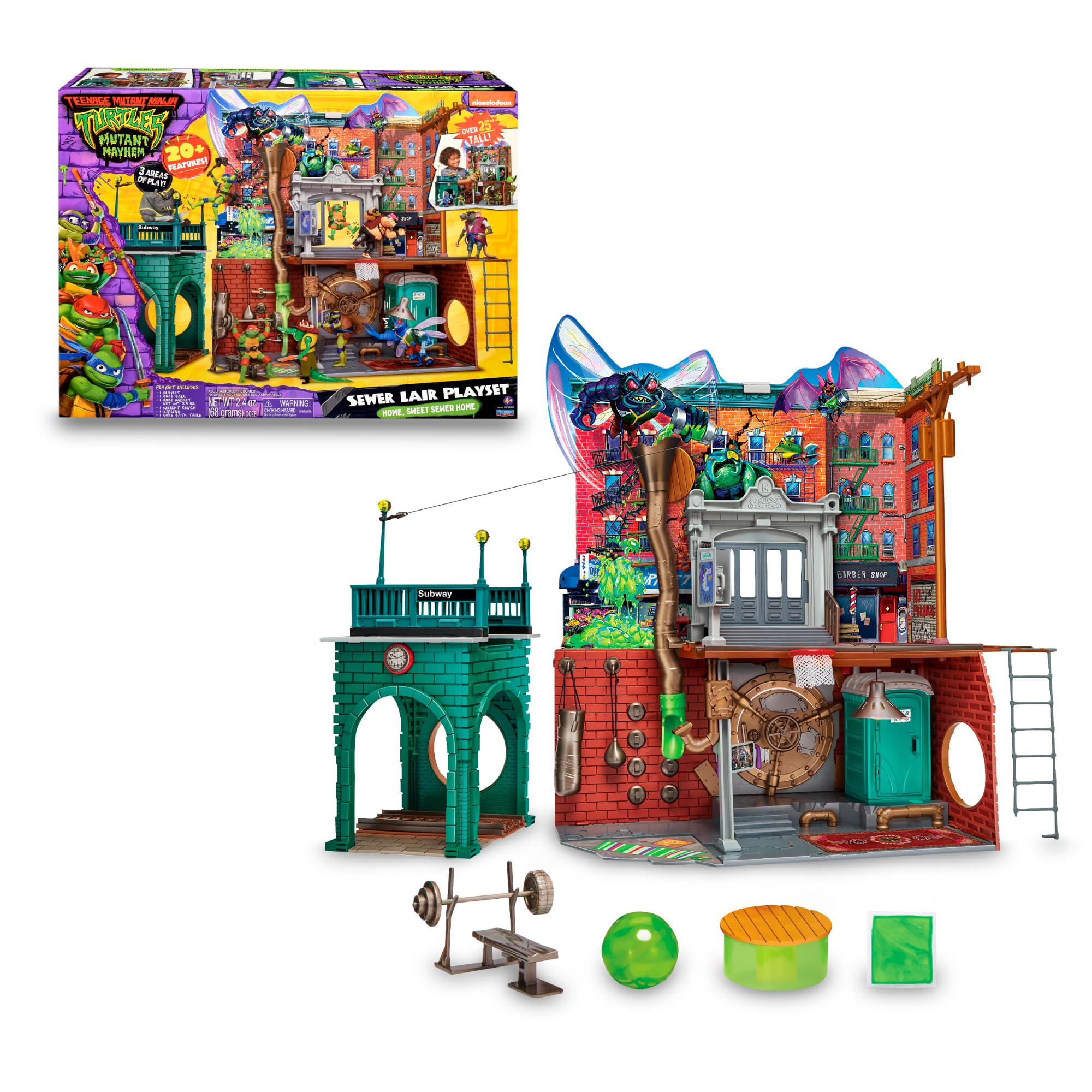 tmnt movie sewer lair playset   (famosa - tu802000)