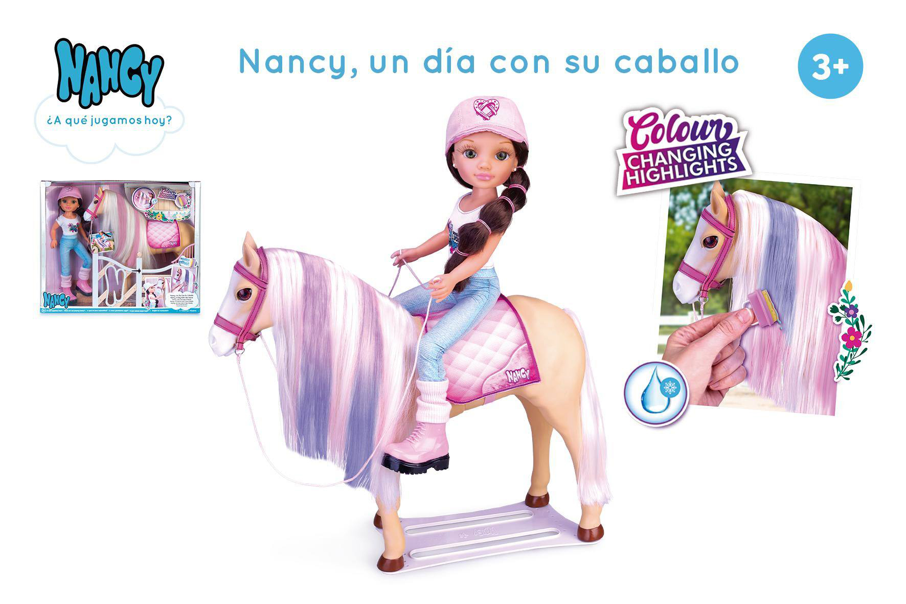 nancy un dia con su caballo (famosa - nac49000)