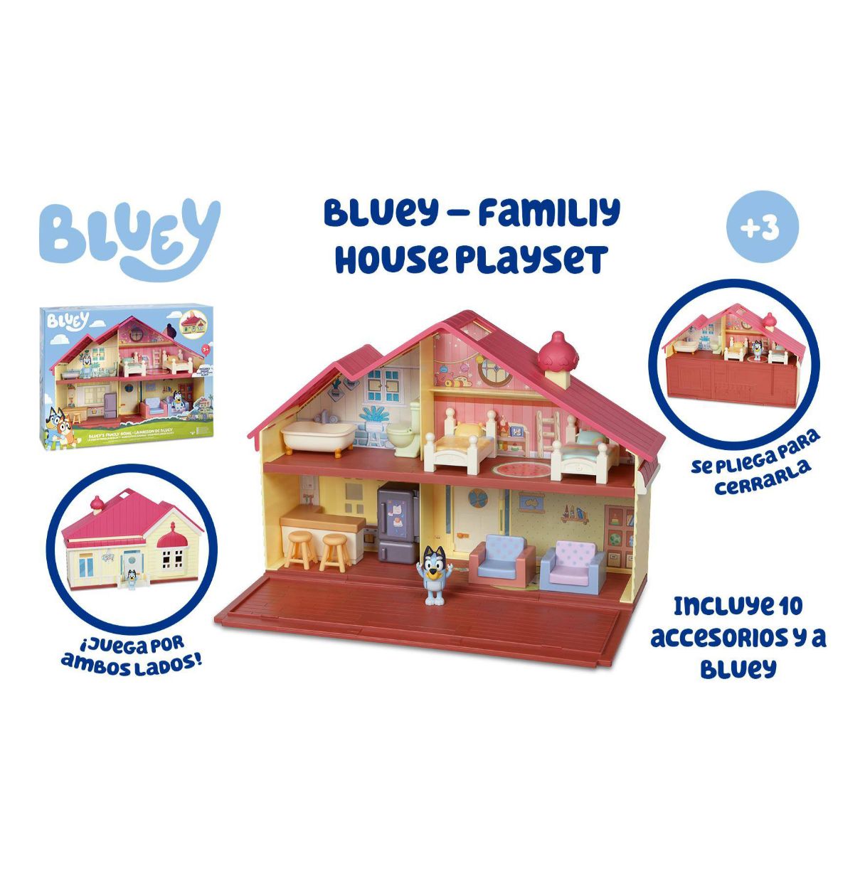 bluey family house playset (famosa - bly04000)