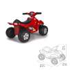 feber quad racy bateria 6 v ( famosa - 800011252)