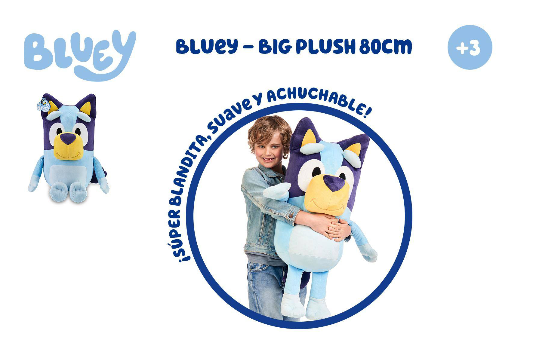 bluey peluche big plush 80 cm ( famosa - bly37000)