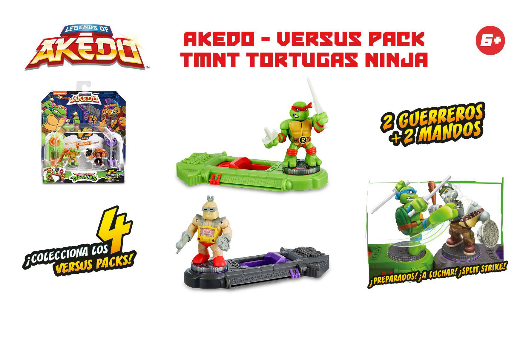 akedo versus pack tmnt tortugas ninja   (famosa - akt00000 )