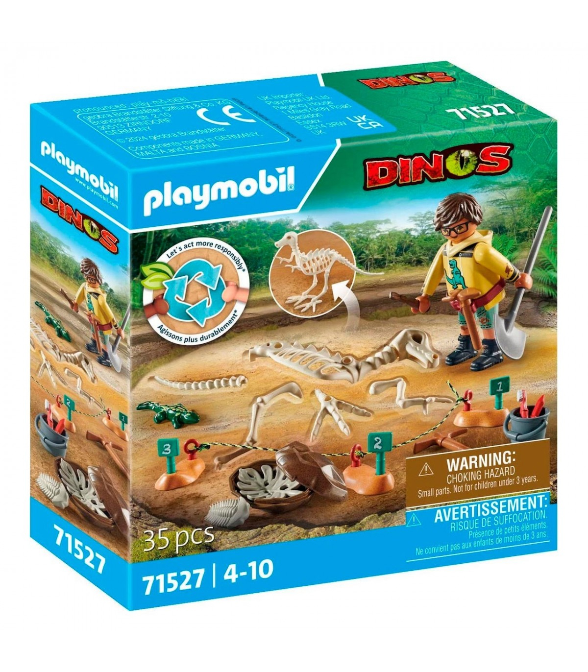 playmobil excavacion arqueologica dinos  ( 71527)