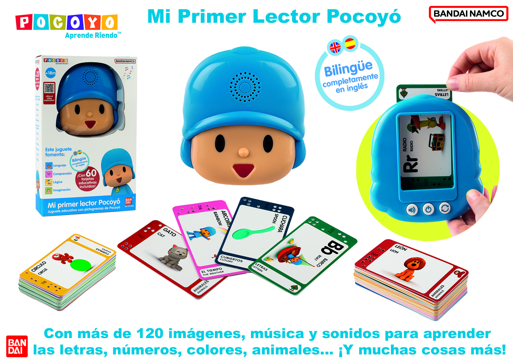 pocoyo mi primer lector (bandai - to77860)