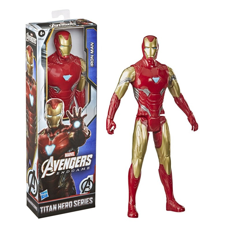 avengers figura titan iron man  ( hasbro - e7835x0 )