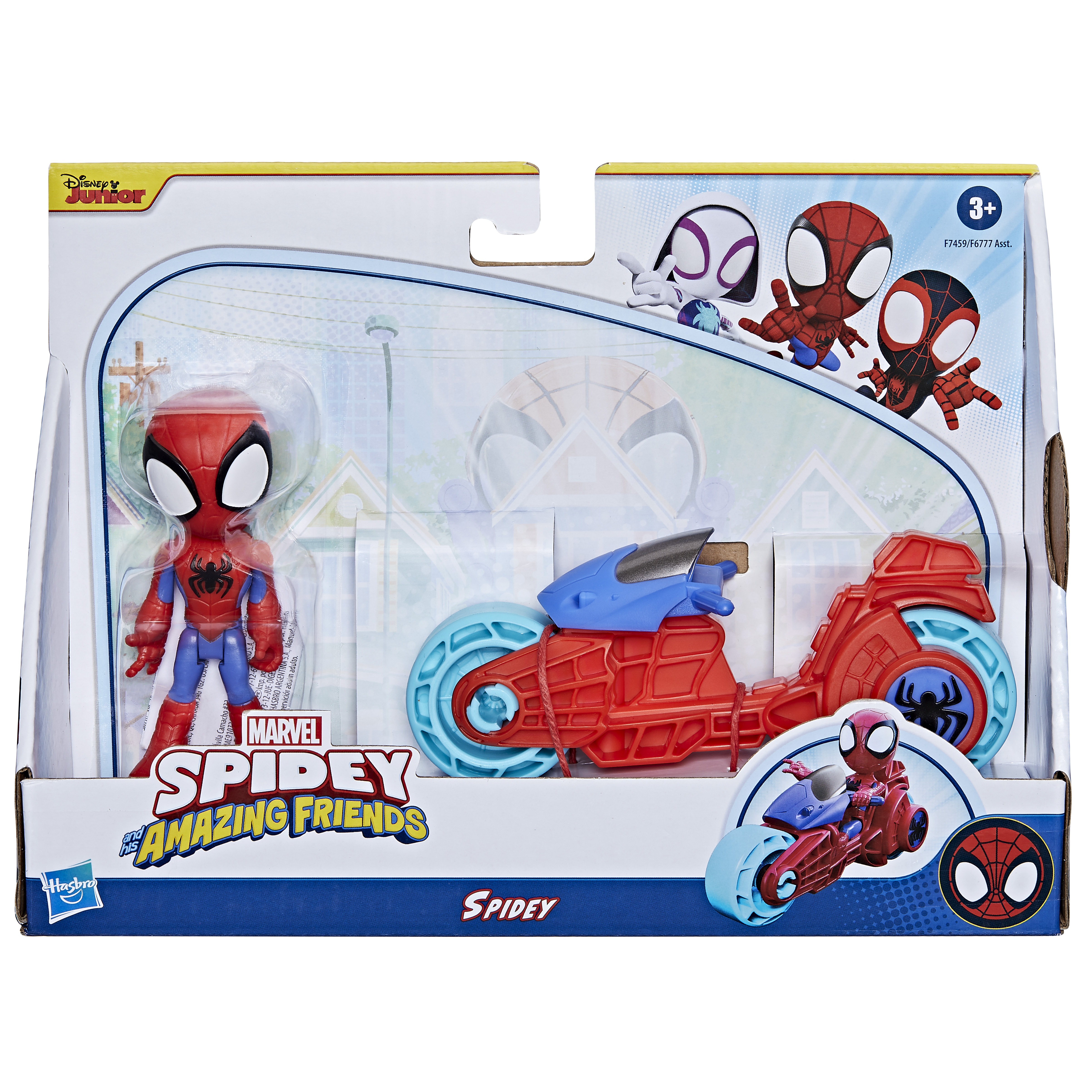 spidey surtido motocicleta y figura ( hasbro - f67775l2)