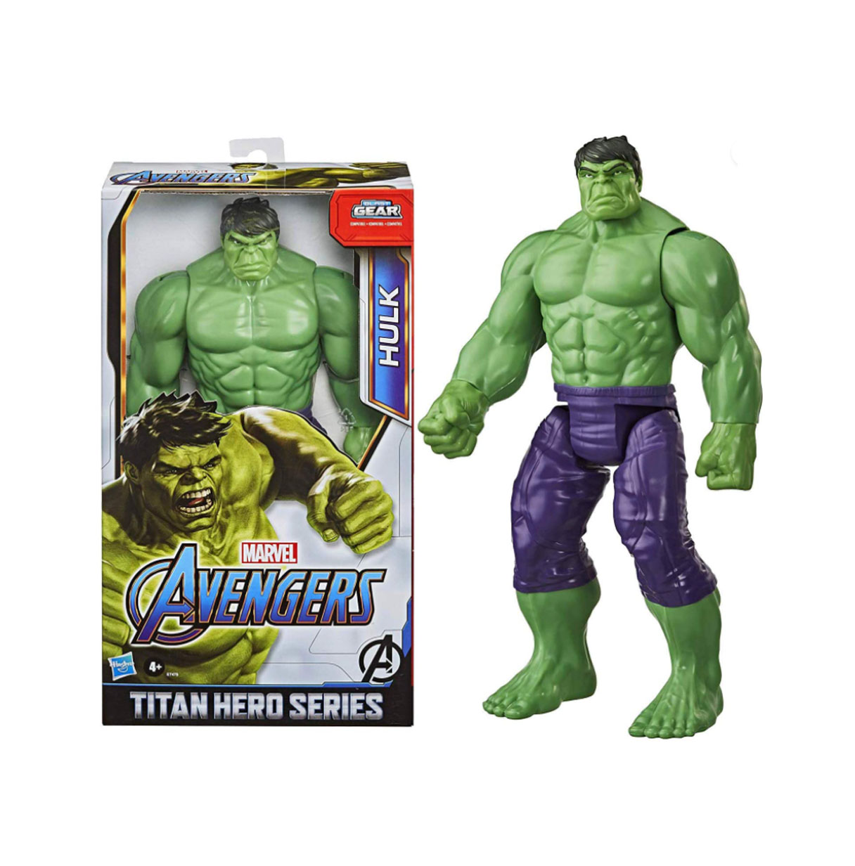 avengers figura titan deluxe hulk ( hasbro - e74755l2 )