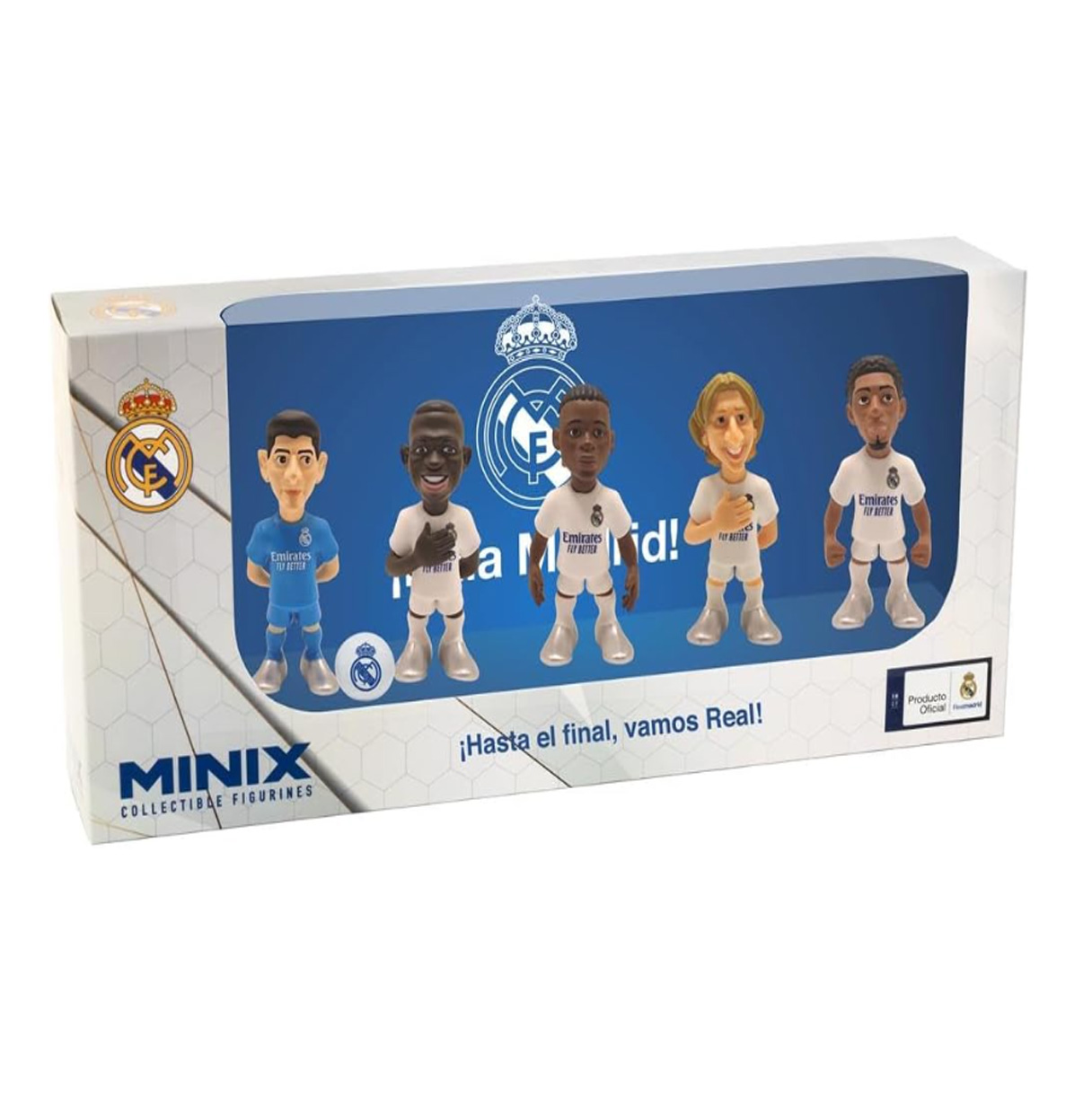 minix pack figuras real madrid  ( bandai - mn12626 )
