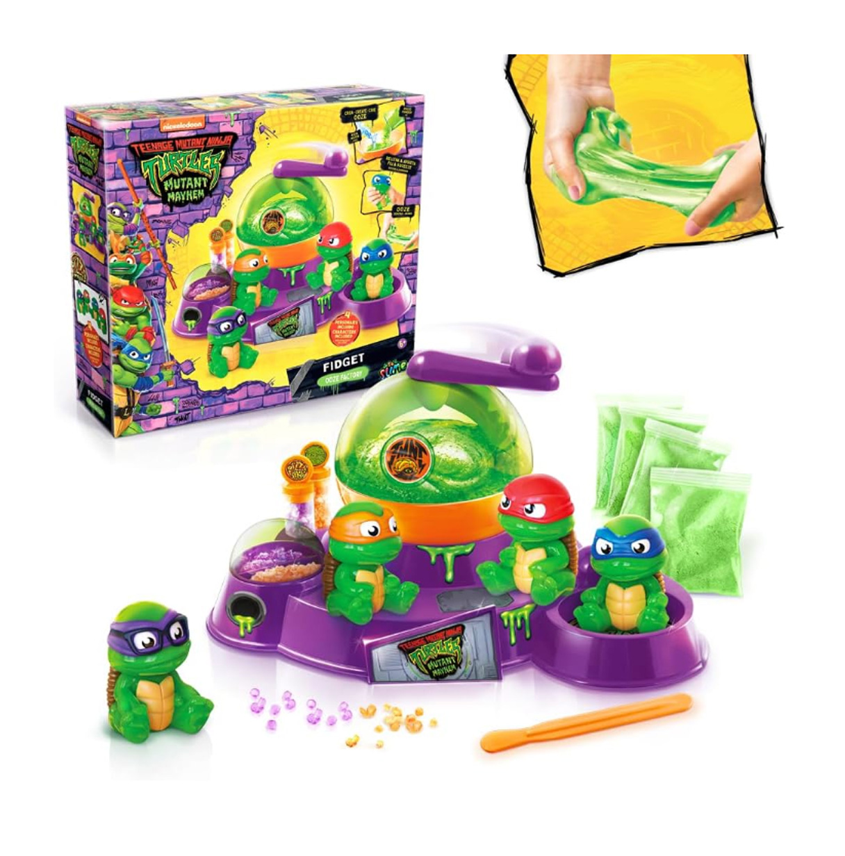 fidget slime factory tortugas ninja    (canal toys - sfc003)