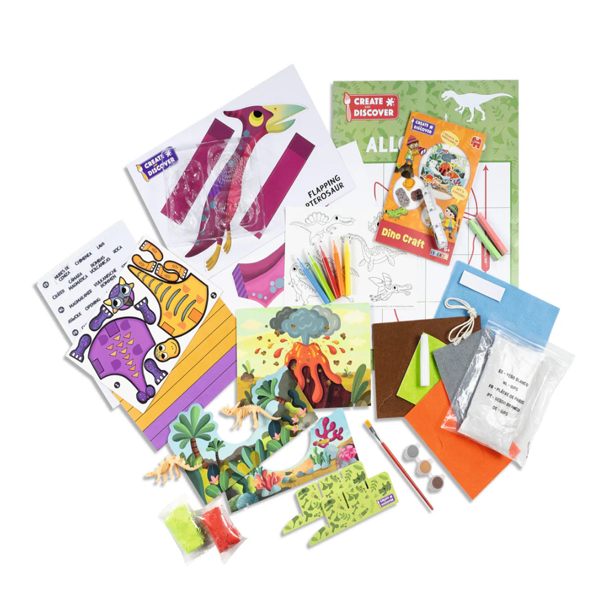 create & discover dinosaurios (diset - 1110100287 )