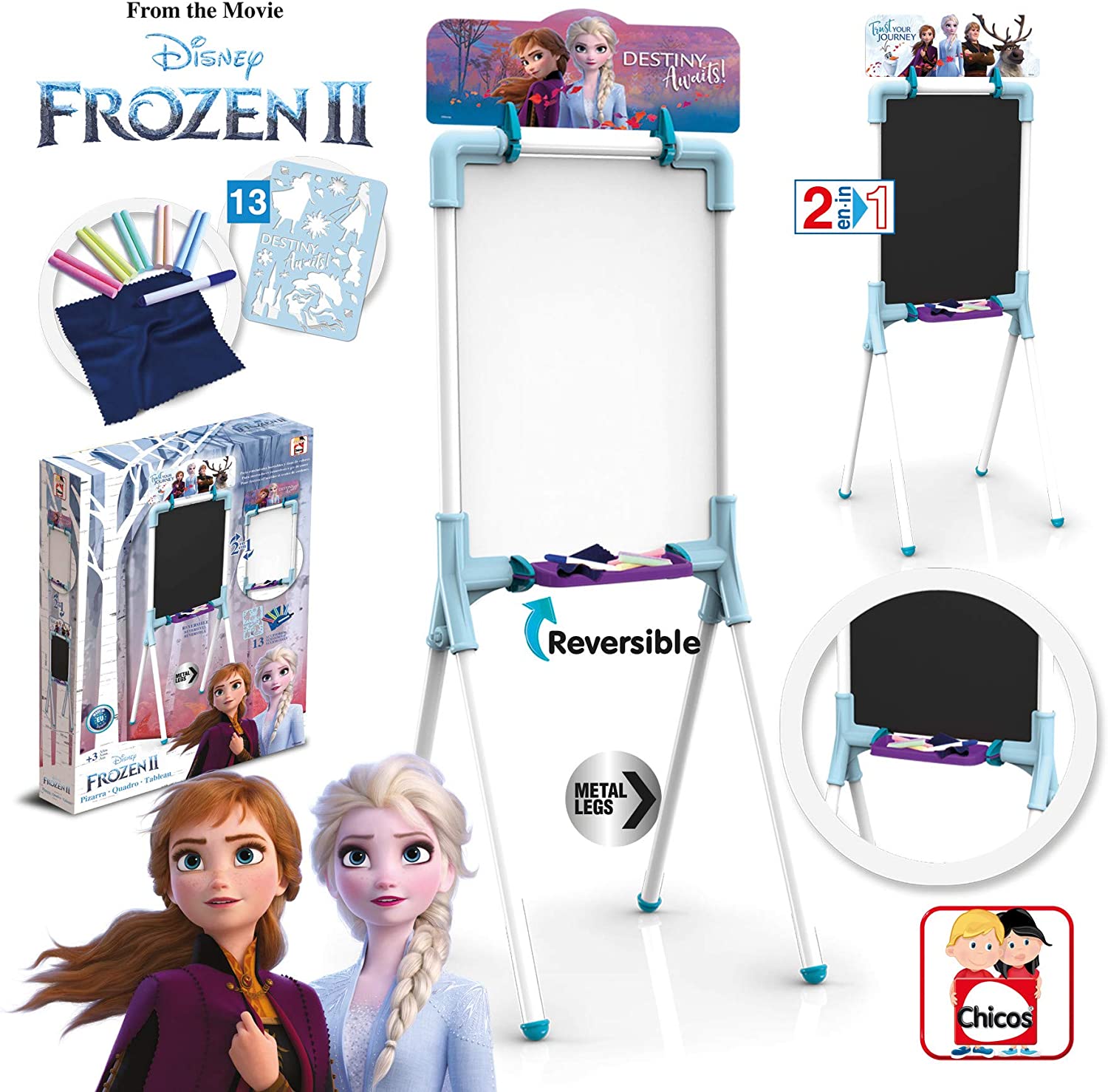 frozen ii pizarra junior reversible