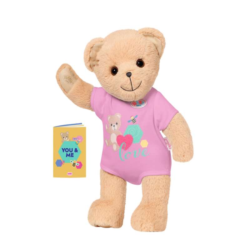 baby born osito rosa    (zapf - 835609 )