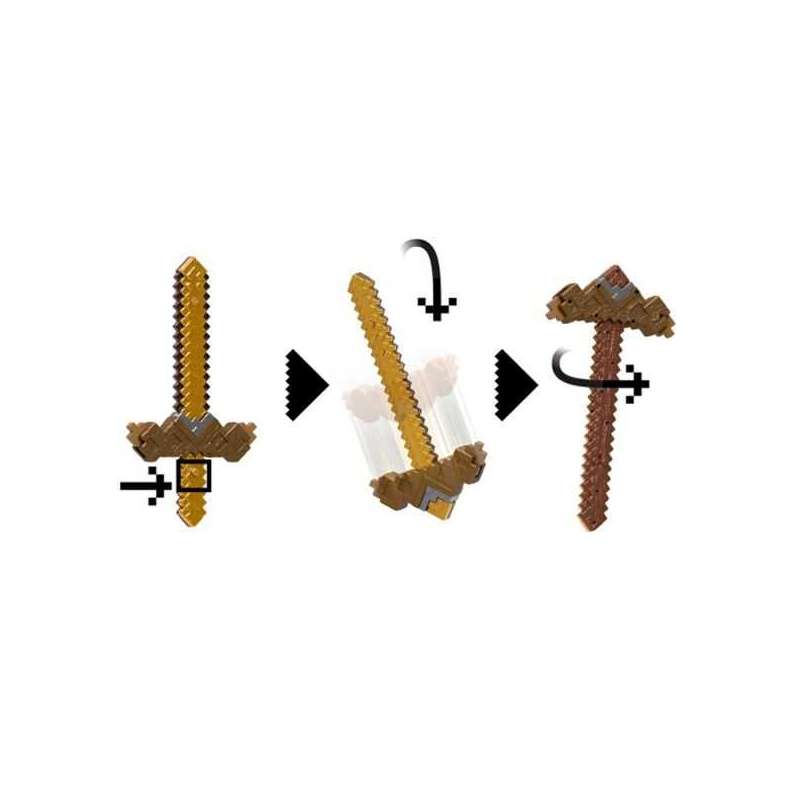 minecraft roleplay espada pico transformacion (mattel - jkc15) minecraft roleplay espada pico transformacion (mattel - jkc15)