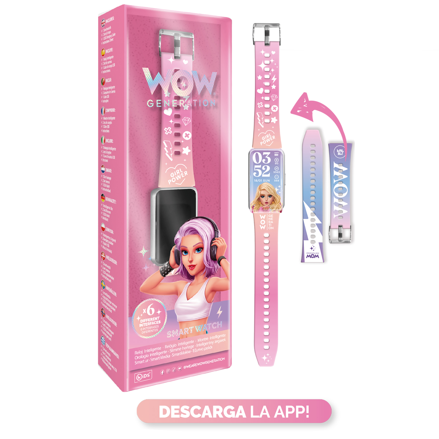 wow generation smartwatch correa  (kids licensing - wow00025)