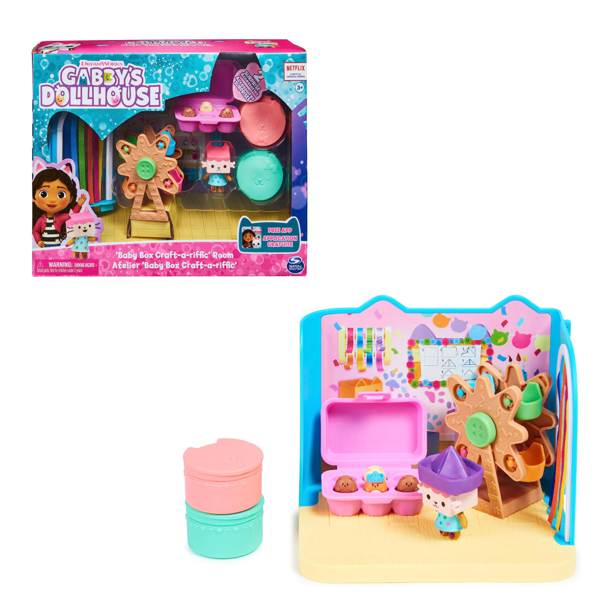 gabby´s dollhouse sala manualidades bebe (spin master - 6064151)