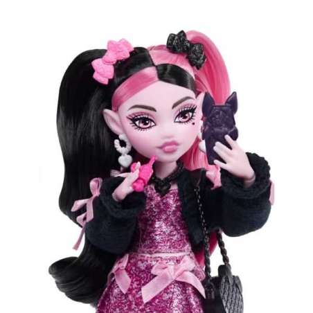 monster high muÑeca draculaura con accesorios (mattel - jhk29)