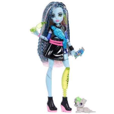 monster high muÑeca frankie stein con accesorios (mattel - jhk31)