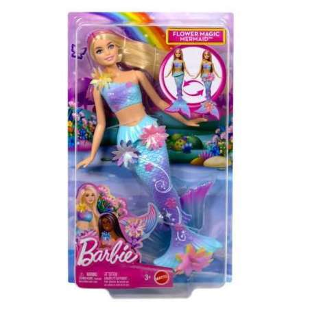 barbie sirena florece rubia ( mattel - jdm72)