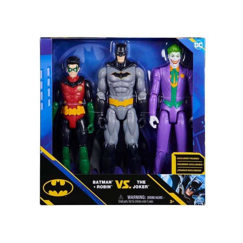batman pack de 3 figuras de 30 cm ( spin master - 6064967 ) batman pack de 3 figuras de 30 cm ( spin master - 6064967 )
