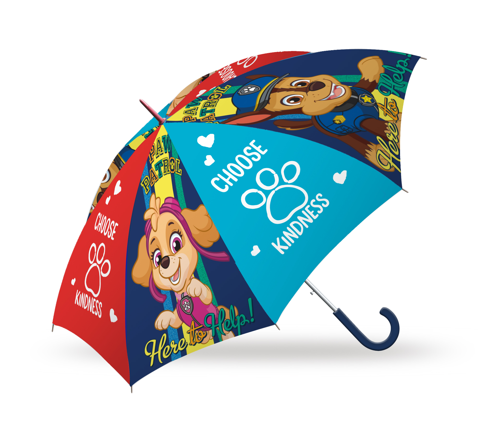 paw patrol paraguas auto 46 cm  (kids licensing - pw19727)