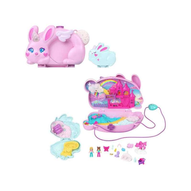 polly pocket cofre-bolso conejito set juego (mattel - jft88) polly pocket cofre-bolso conejito set juego (mattel - jft88)