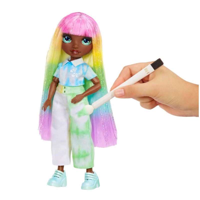 rainbow high muÑeca watercolor verdes (mga - 507734euc)