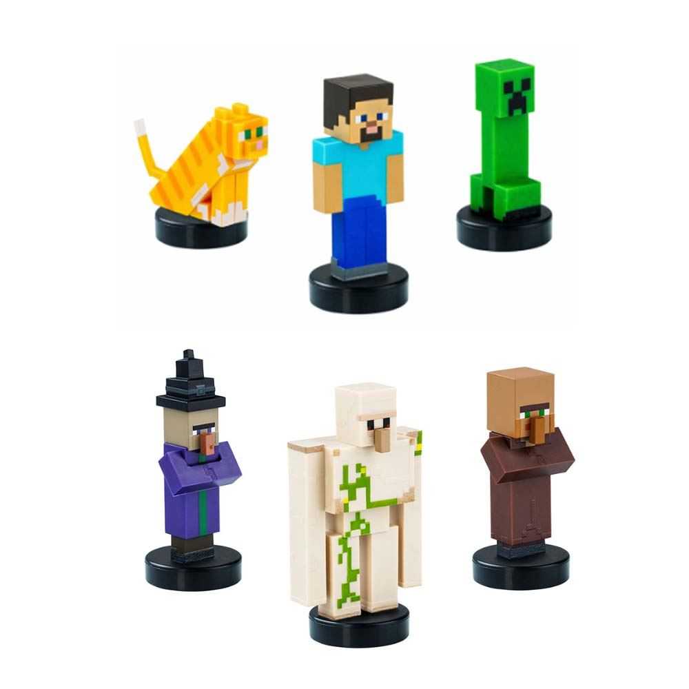 minecraft figura pack de 3 surtido blister  ( bizak - 64110003 )