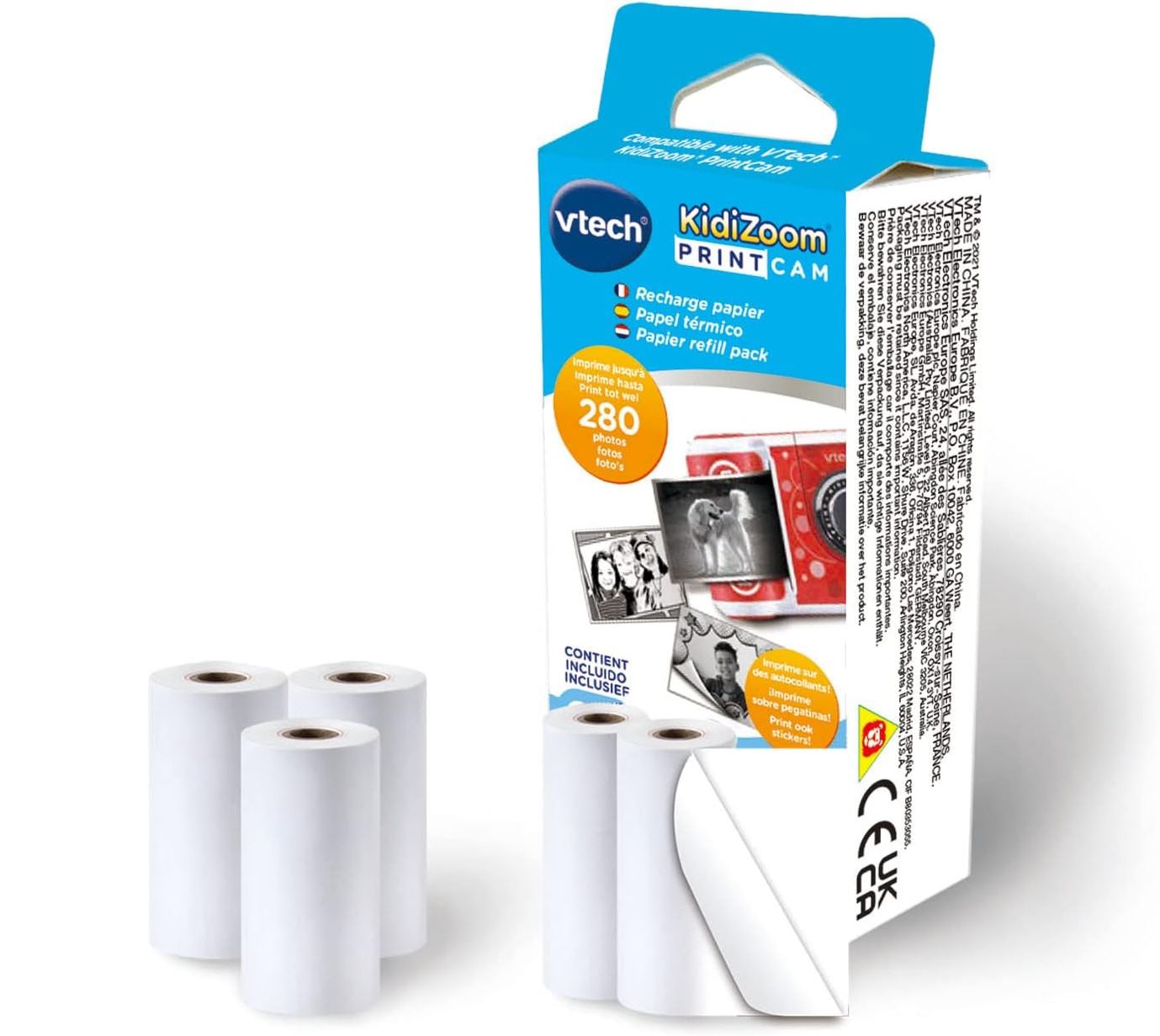 vtech pack 5 rollos recambio print cam (417449)