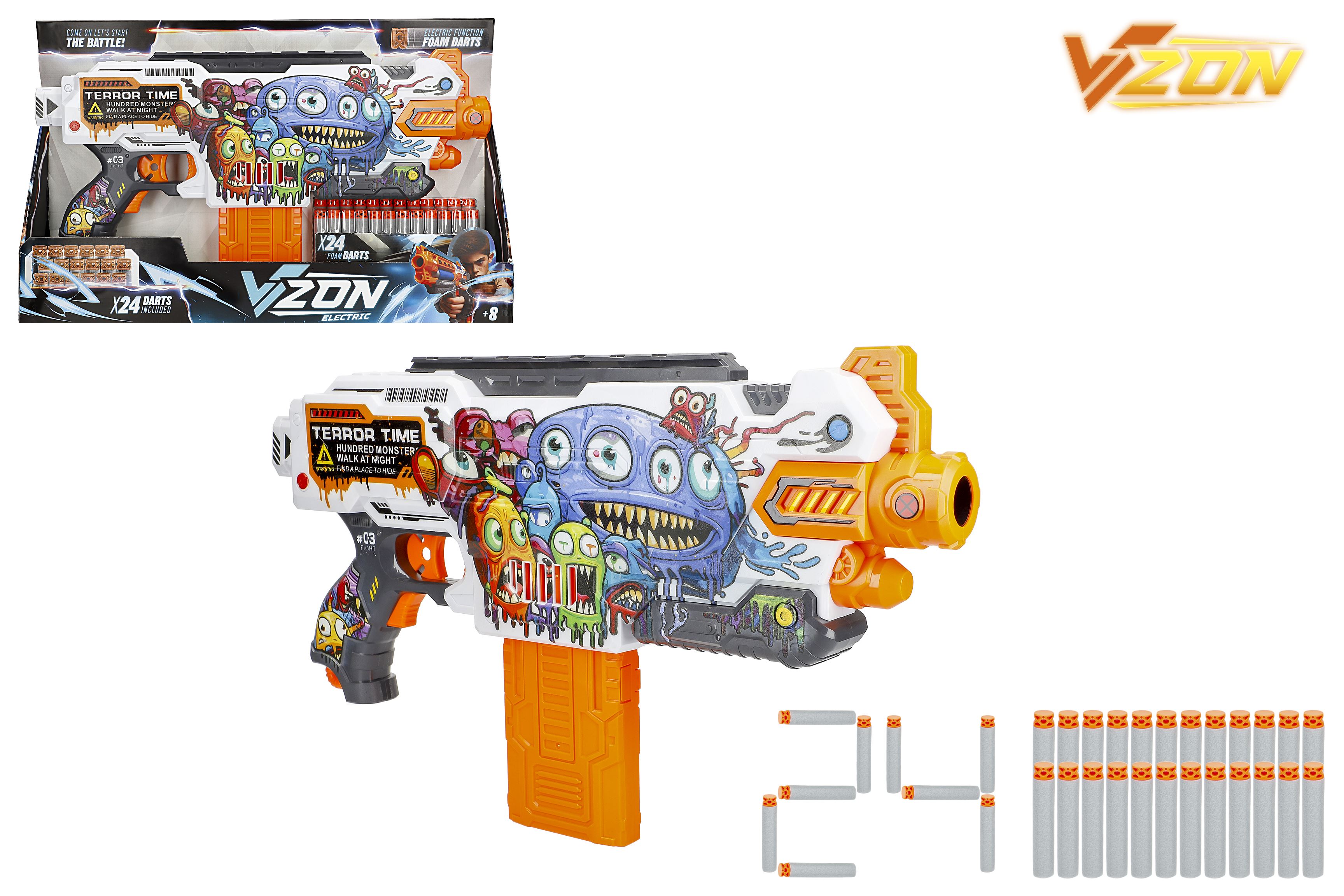 v-zone pistola dardos electrica 43 cm ( color baby - 47749)