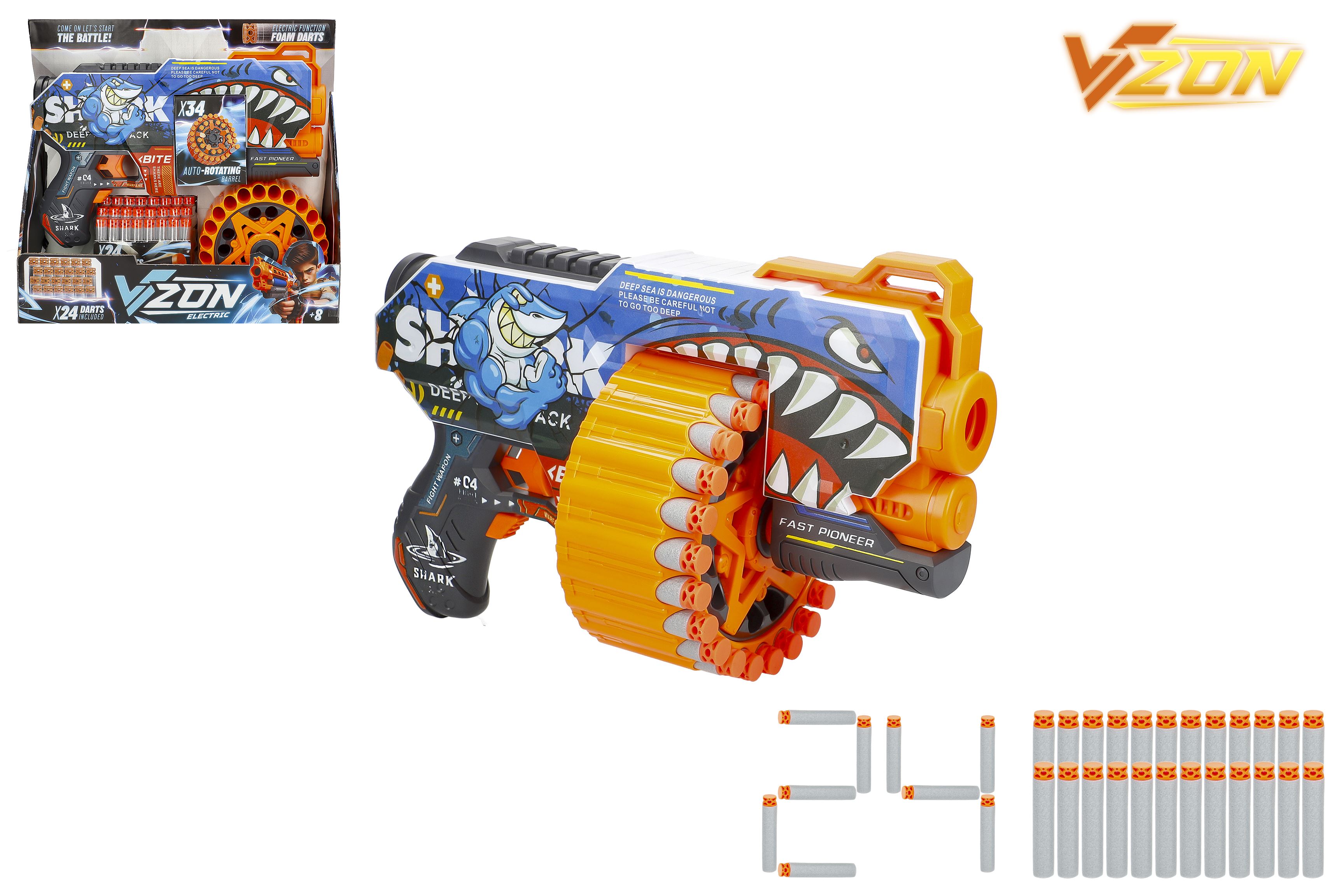 v-zone pistola dardos electrica 31 cm (color baby - 47750)