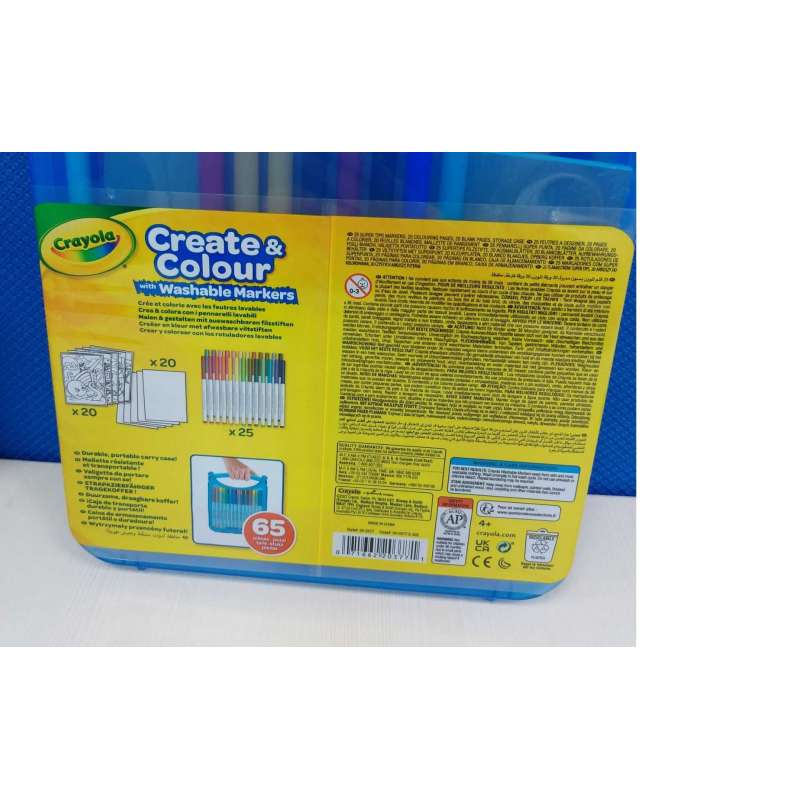 crayola maletin rotuladores lavables 65