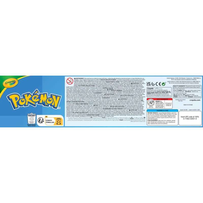 crayola maletin del artista pokemon (04-2931)