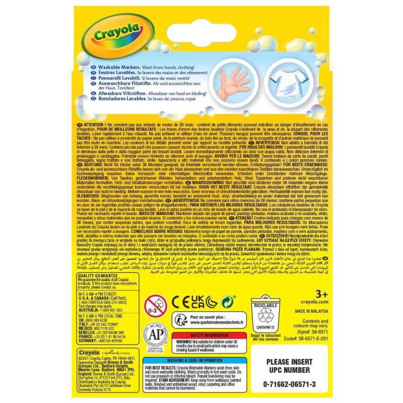 crayola 24 rotuladores lavables punta fina (58-6571) crayola 24 rotuladores lavables punta fina (58-6571)